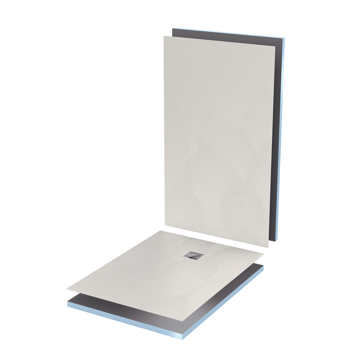 Wedi Top Wall Stone Grey